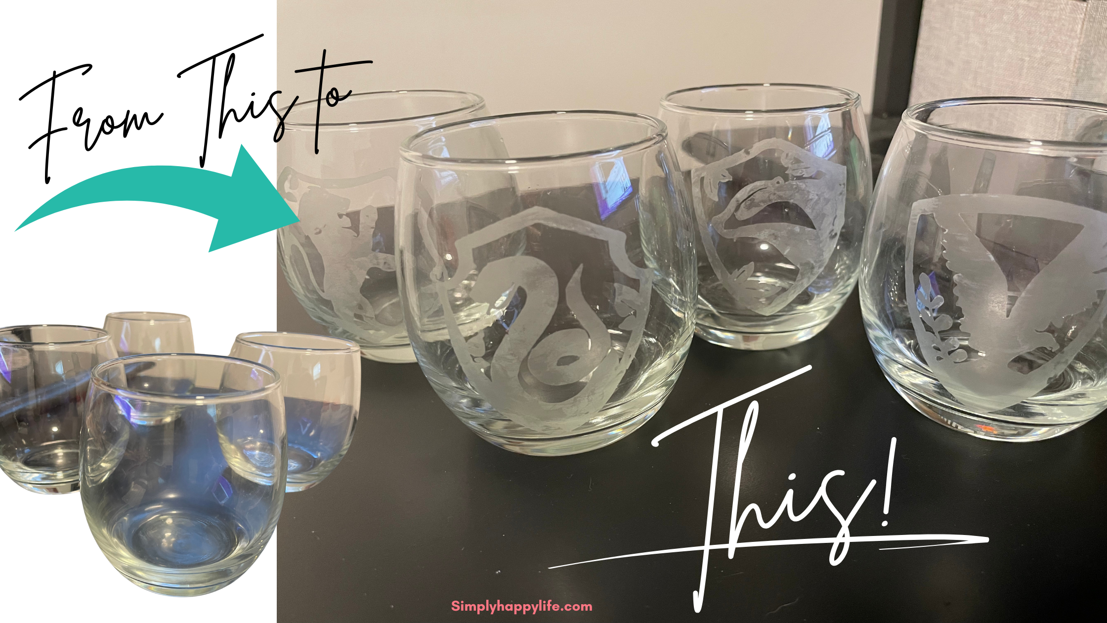 How To Etch Custom Glassware An Easy DIY